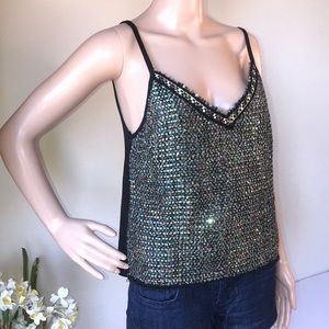 Zara Basic Embellished Tank Top